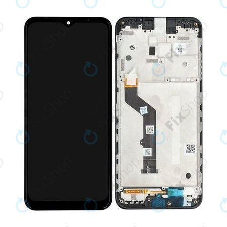 Motorola Moto E7 Plus XT2081 - LCD zaslon + steklo na dotik + okvir (Black) - 5D68C17416 Genuine Service Pack