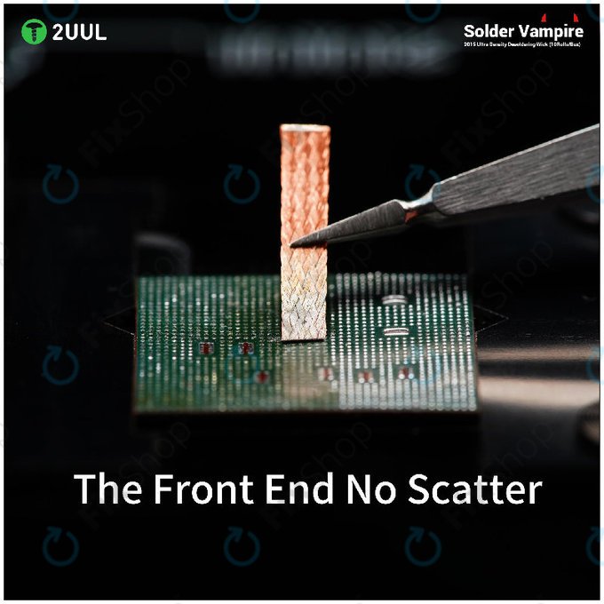 Pletenica za odstranjevanje spajke, Solder Vampire, 2UUL DW16, posamično pakirana, 10 kolutov/škatla