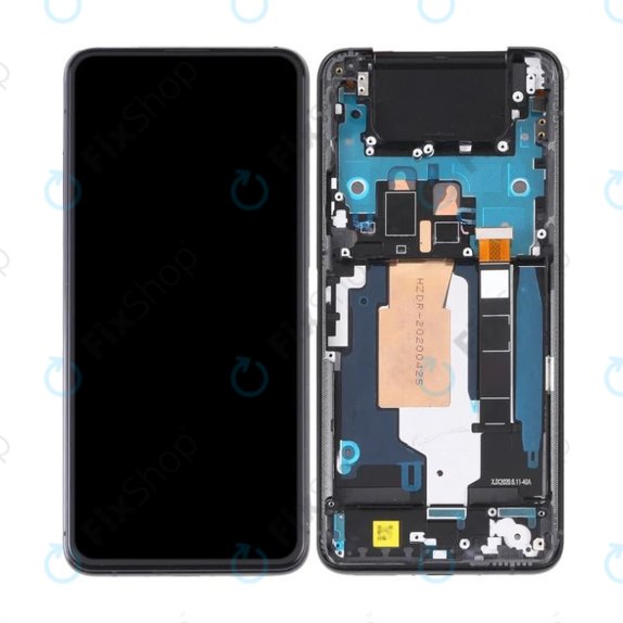 Asus Zenfone 7 Pro ZS671KS - LCD zaslon + steklo na dotik + okvir (Aurora Black) OLED