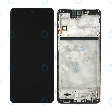 Samsung Galaxy M51 M515F - LCD zaslon + steklo na dotik + okvir (Celestial Black) - GH82-23568A, GH82-24168A, GH82-24166A Genuine Service Pack