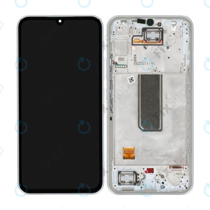Samsung Galaxy A34 5G A346B - LCD zaslon + steklo na dotik + okvir (Silver) - GH82-31200B, GH82-31201B Genuine Service Pack