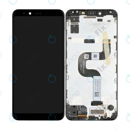 Xiaomi Mi A2 - LCD zaslon + steklo na dotik + okvir (Black) - 5606100530B6 Genuine Service Pack