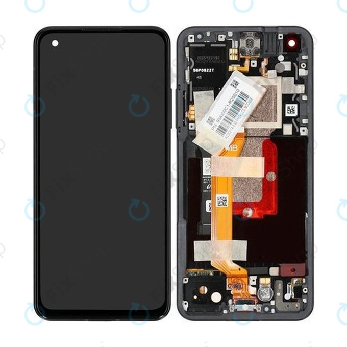 Asus Zenfone 9 AI2202 - LCD zaslon + steklo na dotik + okvir (Midnight Black) - 90AI00C1-R20010 Genuine Service Pack