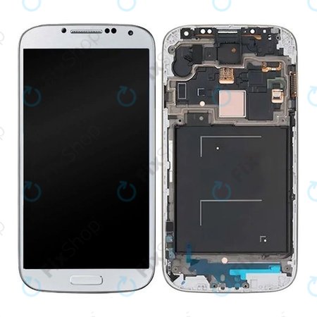 Samsung Galaxy S4 i9500 - LCD zaslon + steklo na dotik + okvir (White Frost) OLED
