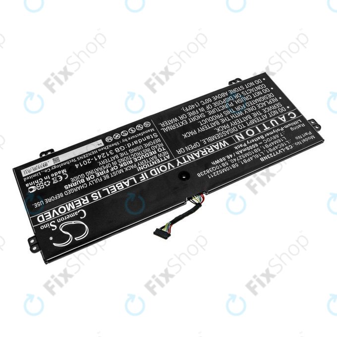 Polnilec za Lenovo Yoga 720-13, 730-13, 6000mAh, Li-Pol, 7.68V, L16L4PB1, HQ