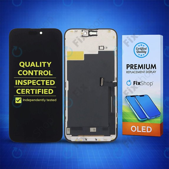 Apple iPhone 15 Pro Max - LCD zaslon + steklo na dotik + okvir Hard OLED FixPremium