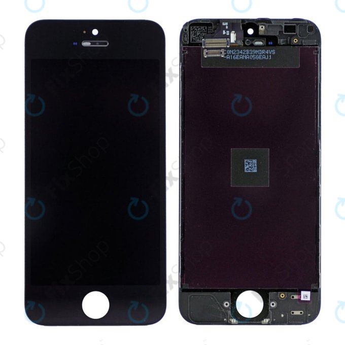 Apple iPhone 5 - LCD zaslon + steklo na dotik + okvir (Black) TFT