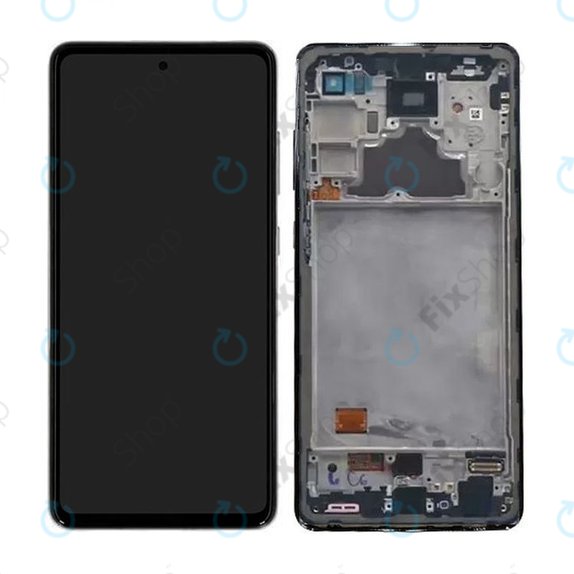 Samsung Galaxy A52 A525F, A526B - LCD zaslon + steklo na dotik + okvir (Awesome White) - GH82-25524D, GH82-25526D, GH82-25754D, GH82-25602D Genuine Service Pack