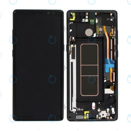 Samsung Galaxy Note 8 N950F - LCD zaslon + steklo na dotik + okvir (Midnight Black) - GH97-21065A, GH97-21108A, GH97-21066A Genuine Service Pack