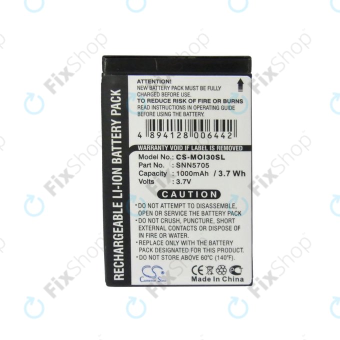 Baterija za Motorola i930, i920, i95, 1000mAh, Li-Ion, 3.7V, SNN5705, HQ