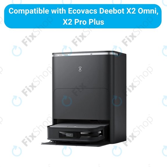 Komplet nadomestnih delov za Ecovacs Deebot X2 Omni (1x Glavna krtača, 2x Filter, 2x Stranska krtača)