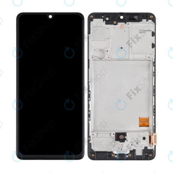 Samsung Galaxy A41 A415F - LCD zaslon + steklo na dotik + okvir (Prism Crush Black) OLED