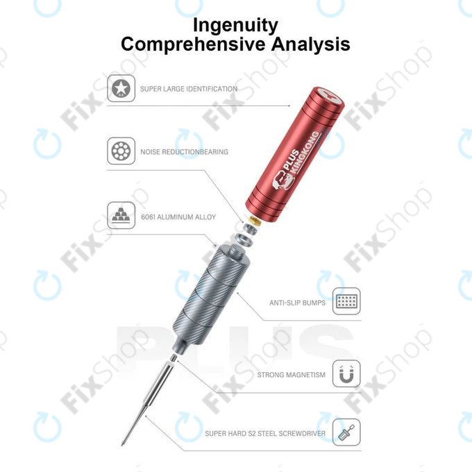 Mechanic KING KONG+ - Sklopni set torx, tri-point in cross - 6 kos
