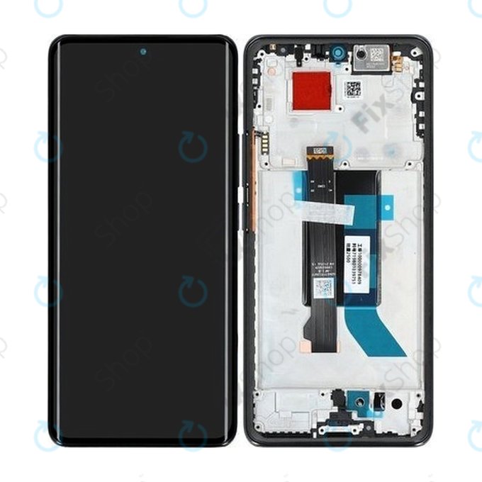 Xiaomi Poco X7 24095PCADG - LCD zaslon + steklo na dotik + okvir (Black) - 5600010O16P00 Genuine Service Pack