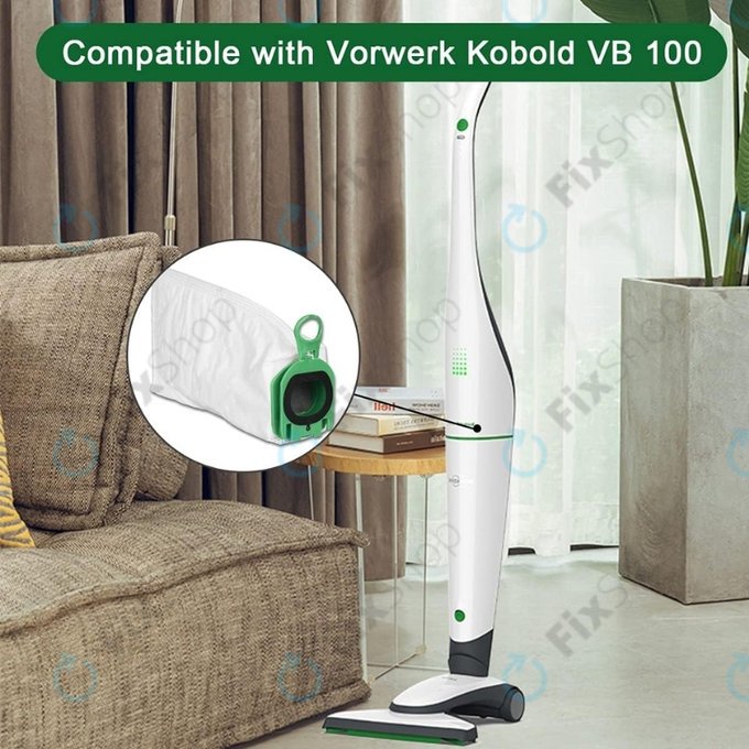 Vrečka za sesalnik FP100, 2 kos za Vorwerk Kobold VB100