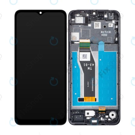 Motorola Moto E13 - LCD zaslon + steklo na dotik + okvir (Cosmic Black) TFT