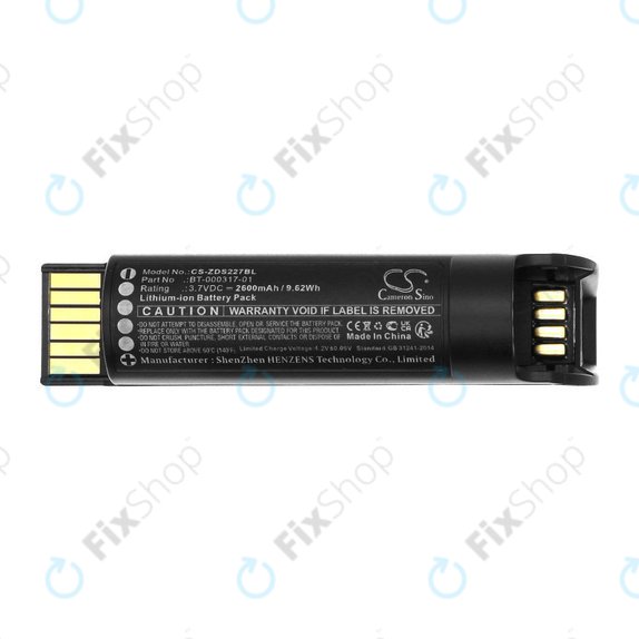 Baterija za Zebra CR2278, DS22, 2600mAh, Li-Ion, 3.7V, BT-000317-01, HQ