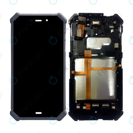 Caterpillar CAT S50 - LCD zaslon + steklo na dotik + okvir (Black) TFT