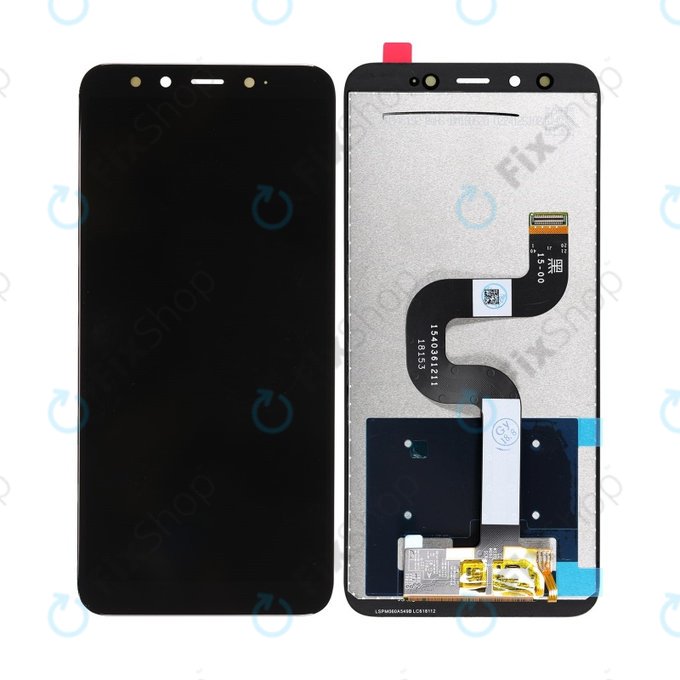 Xiaomi Mi A2 (Mi 6X) - LCD zaslon + steklo na dotik (Black) TFT