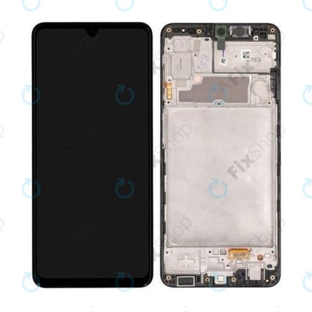 Samsung Galaxy A22 A225F - LCD zaslon + steklo na dotik + okvir (Black) - GH82-25944A, GH82-26047A Genuine Service Pack