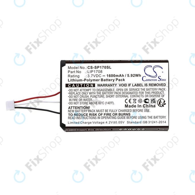 Baterija za Sony PS5 DualSense, 1600mAh, Li-Pol, 3.7V, LIP1708, HQ