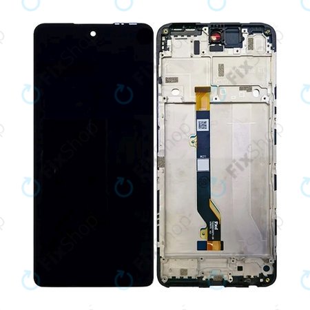 Infinix Hot 30 X6831 - LCD zaslon + steklo na dotik + okvir (Racing Black) TFT