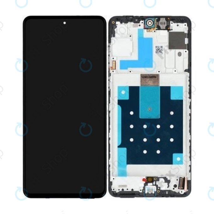 Samsung Galaxy M55 M556B - LCD zaslon + steklo na dotik + okvir (Black) - GH81-25791A Genuine Service Pack