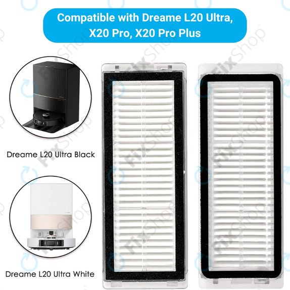 HEPA filter, 2 kos za Xiaomi Dreame L20 Ultra, X20 Pro, X20 Pro Plus
