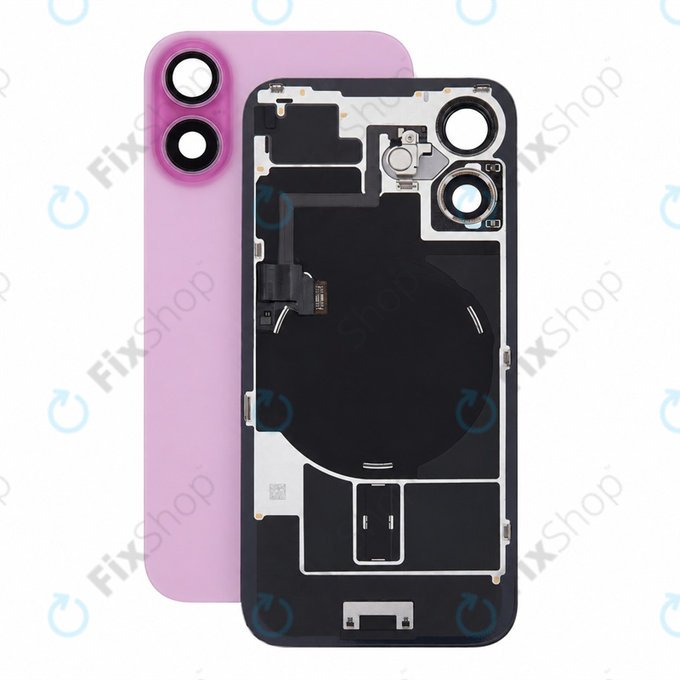 Steklo zadnjega ohišja za iPhone 16, Pink, Pulled A