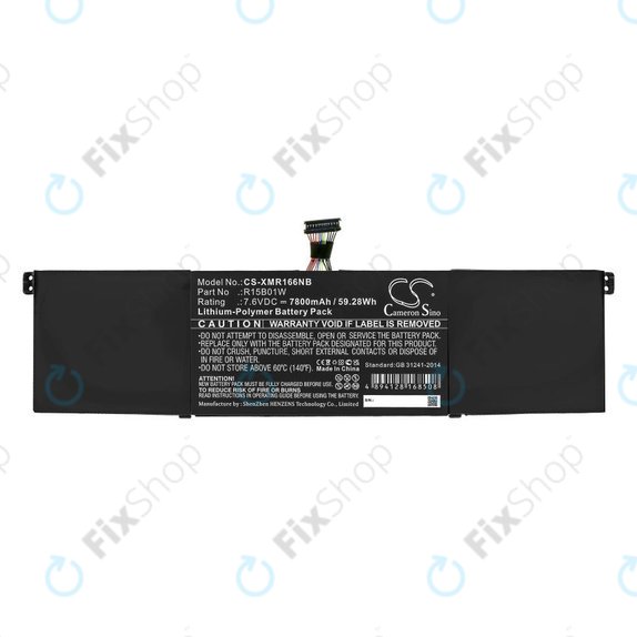 Baterija za Xiaomi Mi Pro 15.6 i3, i5, i6, 7800mAh, Li-Pol, 7.6V, R15B01W, HQ