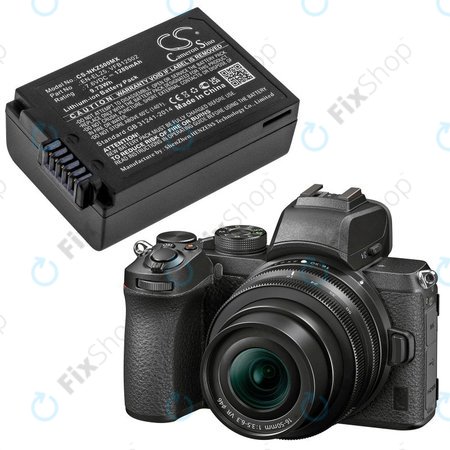 Baterija za Nikon Z50, Z50 ZFC, Z30, Z FC, 1280mAh, Li-Ion, 7.6V, EN-EL25, HQ