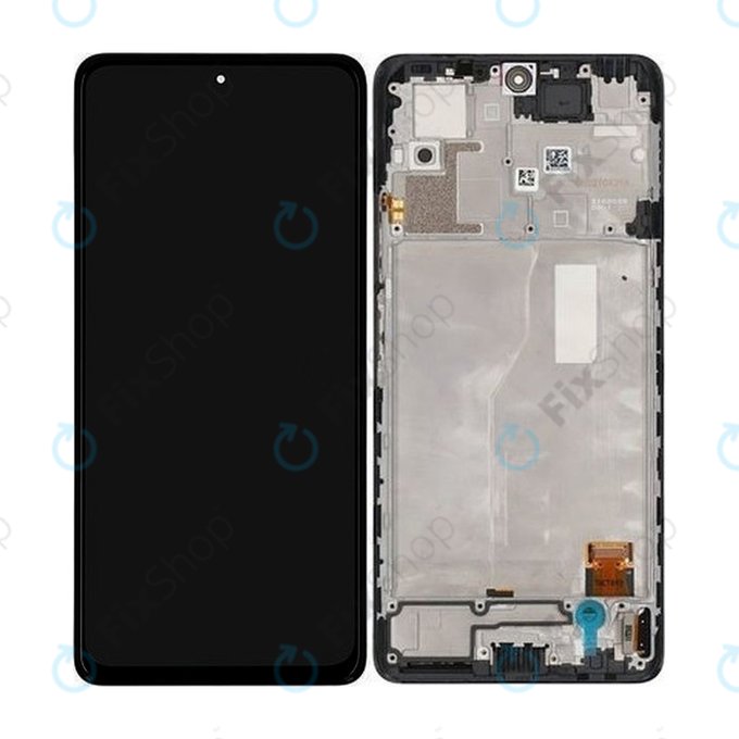 Xiaomi Redmi Note 10 Pro - LCD zaslon + steklo na dotik + okvir (Onyx Gray) - 56000200K600 Genuine Service Pack