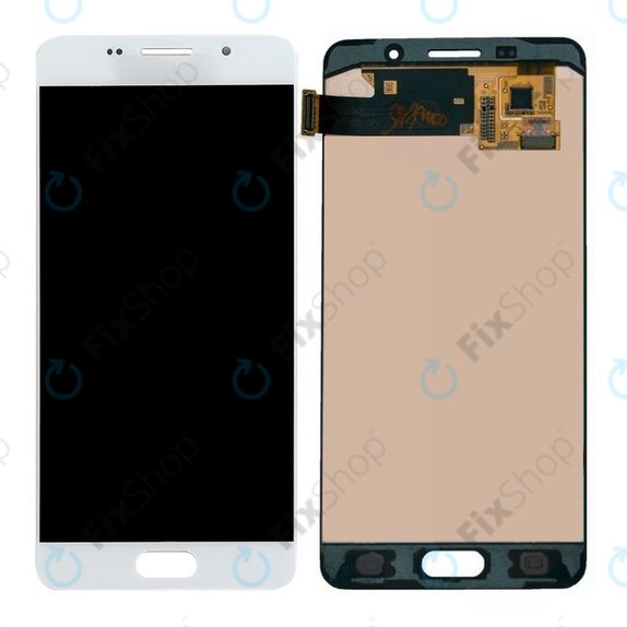 Samsung Galaxy A5 A510F (2016) - LCD zaslon + steklo na dotik (White) OLED
