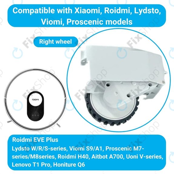 Roidmi EVE Plus - Kolo z Motorjem (Levo) (Bela)
