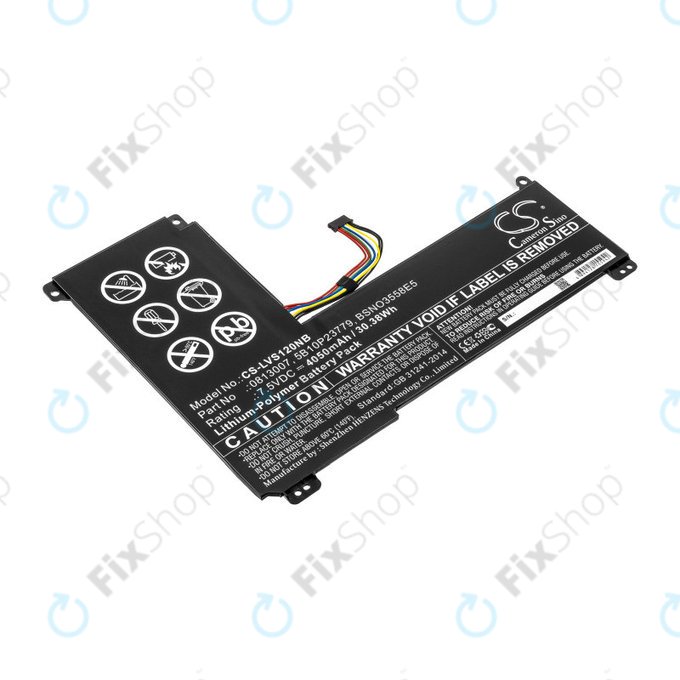 Baterija za Lenovo IdeaPad 120S, 4050mAh, Li-Pol, 7.5V, 0813007, HQ