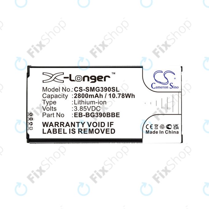 Baterija za Samsung Galaxy Xcover 4, 4S, 2800mAh, Li-Ion, 3.85V, EB-BG390BBE, HQ