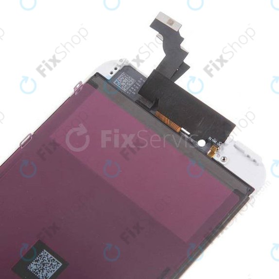 Zaslon za iPhone 6 Plus, White, Steklo na dotik z okvirjem