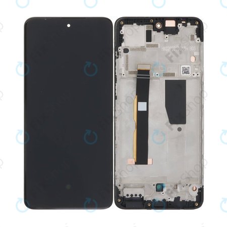 Motorola Moto G84 XT2347 - LCD zaslon + steklo na dotik + okvir (Black) TFT