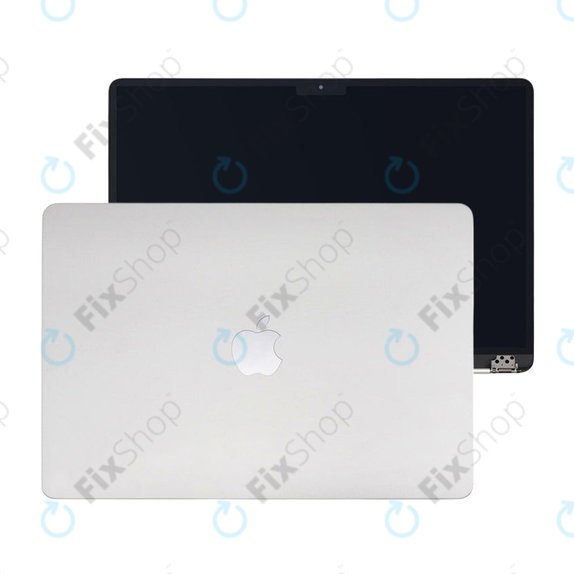 LCD zaslon za MacBook Air 15", A3114 (2024), s sprednjim steklom in pokrovom, Silver, 661-40256, Genuine Apple