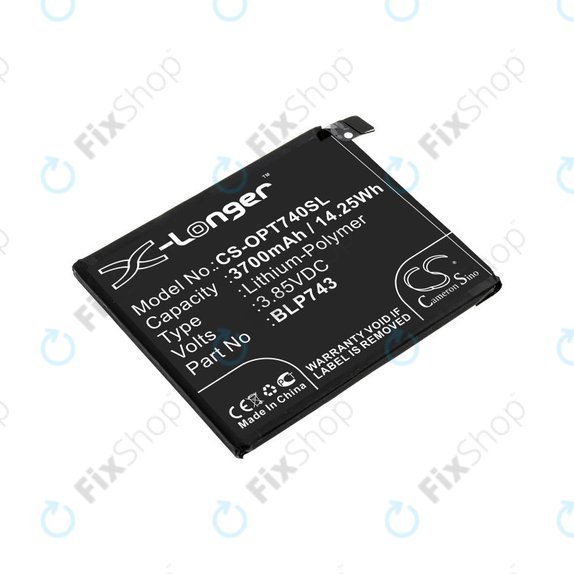 Baterija za OnePlus 7T, 3700mAh, Li-Pol, 3.85 V, BLP743, HQ