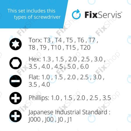 Jakemy JM-8126 - Komplet servisnega orodja za servis elektronike 58 v 1