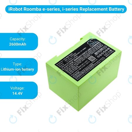 iRobot Roomba e-series, i-series - Baterija ABL-D1, 4624864, ABL-D2 Li-Ion 14.4V 2600mAh HQ