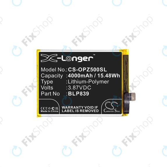 Oppo Reno 5 Z 5G CPH2211 - Baterija BLP839 4000mAh HQ