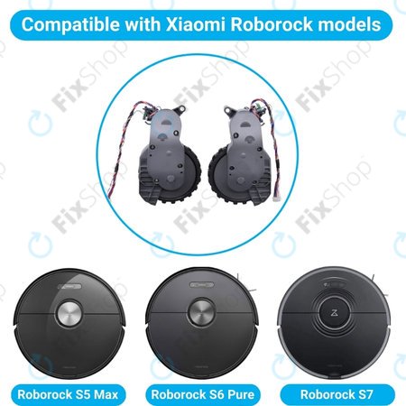 Xiaomi Roborock S5 Max, S6 Pure, S7 - Levo in desno kolo z Motorjem (Siva)