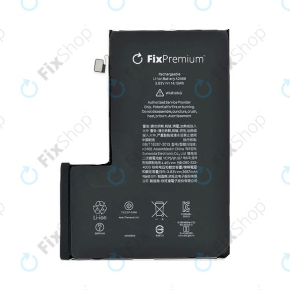 Apple iPhone 12 Pro Max - Baterija A2466 3687mAh FixPremium