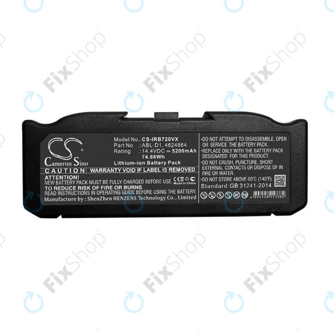 iRobot Roomba e-series, i-series - Baterija ABL-D1, 4624864, ABL-D2 Li-Ion 14.4V 5200mAh HQ