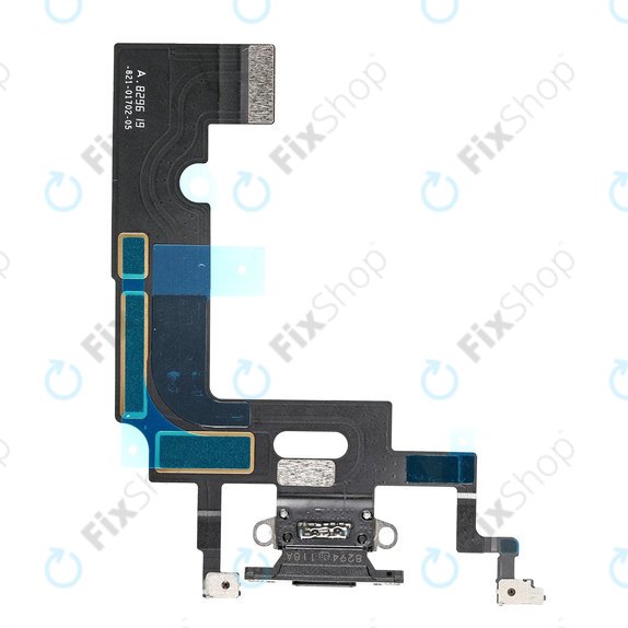 Apple iPhone XR - Konektor za polnjenje + Flex kabel (Black)