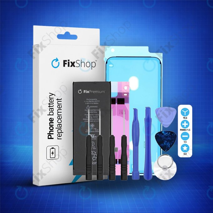 Apple iPhone SE (2nd Gen 2020) - Baterija  1821mAh FixPremium + Lepilo pod baterijo + Lepilo za LCD + Set orodij - Multipack