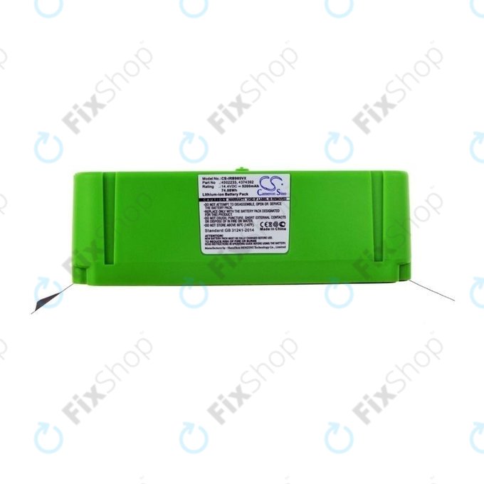 iRobot Roomba 600, 800, 900-series - Baterija 4502233, 4374392, 2130LI Li-Ion 14.4V 5200mAh HQ