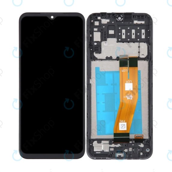 Samsung Galaxy A14 A145R - LCD zaslon + steklo na dotik + okvir (Black) TFT